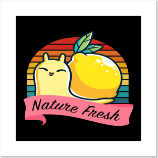 nature fresh lemon snail Posters and Art